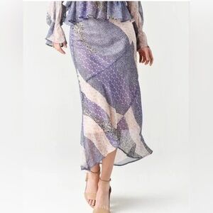 BB Dakota NWT Patch Me In Skirt Size Large Y2K Patchwork Fairy Gypsy Dainty